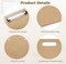 2-Pack Extra Large 23" x 17" A3 Wooden Clipboards – Low-Profile Horizontal Clip Boards for Drawing, Sketching, and Art Supplies, Ideal for Home or Office
